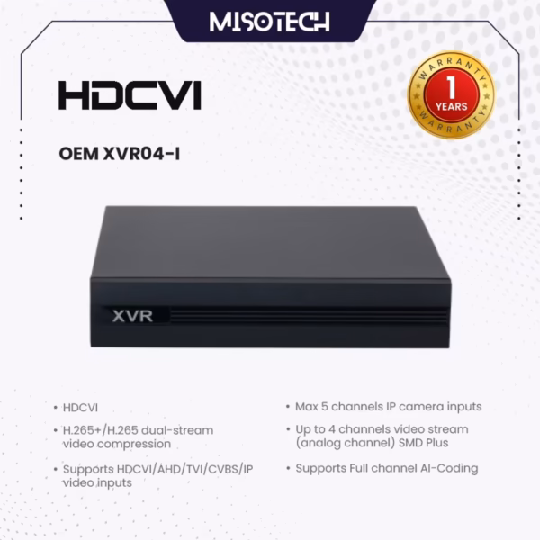XVR04-I OEM DAHUA 4CH 2MP