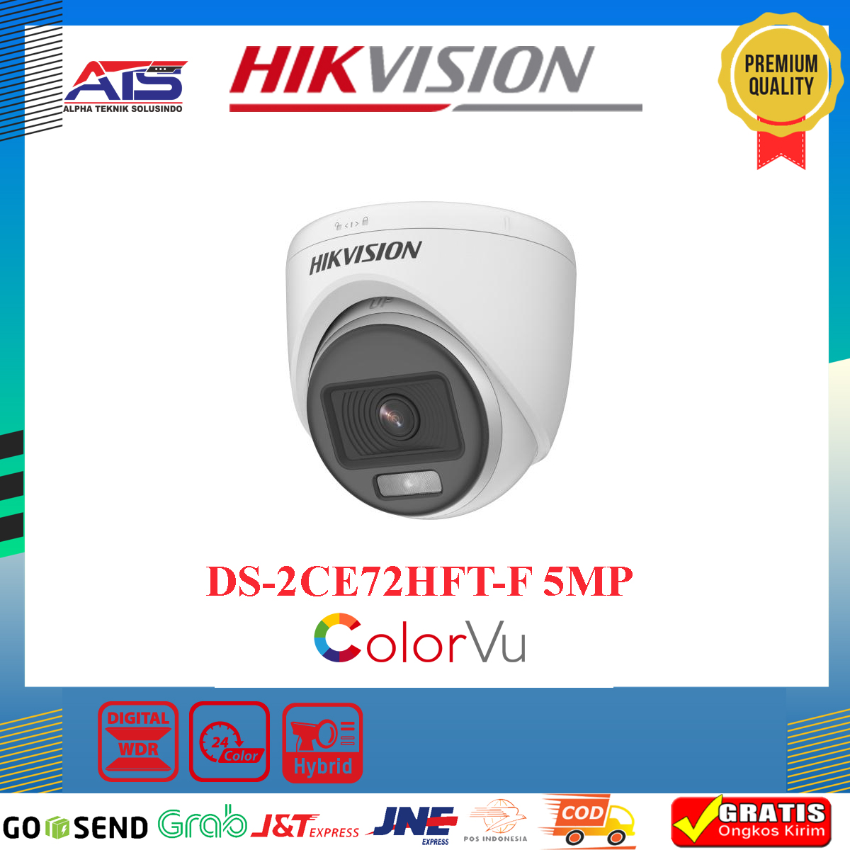 DS-2CE72HFT-F INDOORE COLORVU 5MP