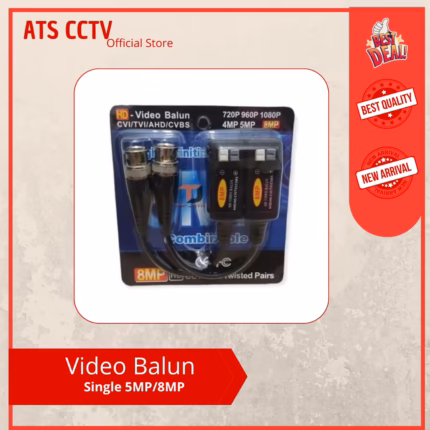Konektor Video Balun Single up to 8MP
