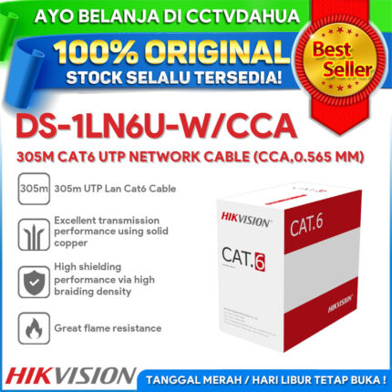 HIKVISION DS-1LN6U-W/CCA 305M CAT6 UTP LAN CABLE LONG POE TRANSMISSION