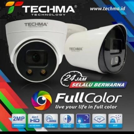 TECHMA KAMERA FULLCOLOR + AUDIO OUTDOOR 2MP