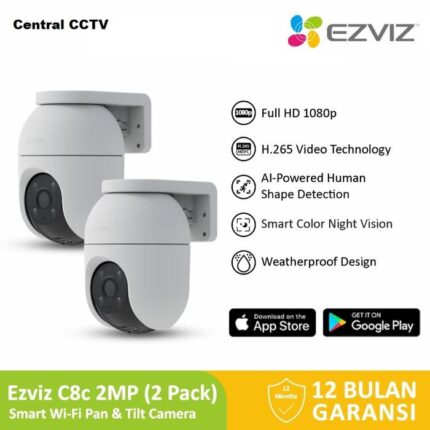 EZVIZ CCTV C8C 2MP (1 Dus isi 2 Unit)