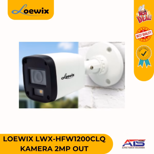 LOEWIX LWX-HFW1200CLQ KAMERA 2MP OUTDOOR AHD FULLCOLOR + MIC