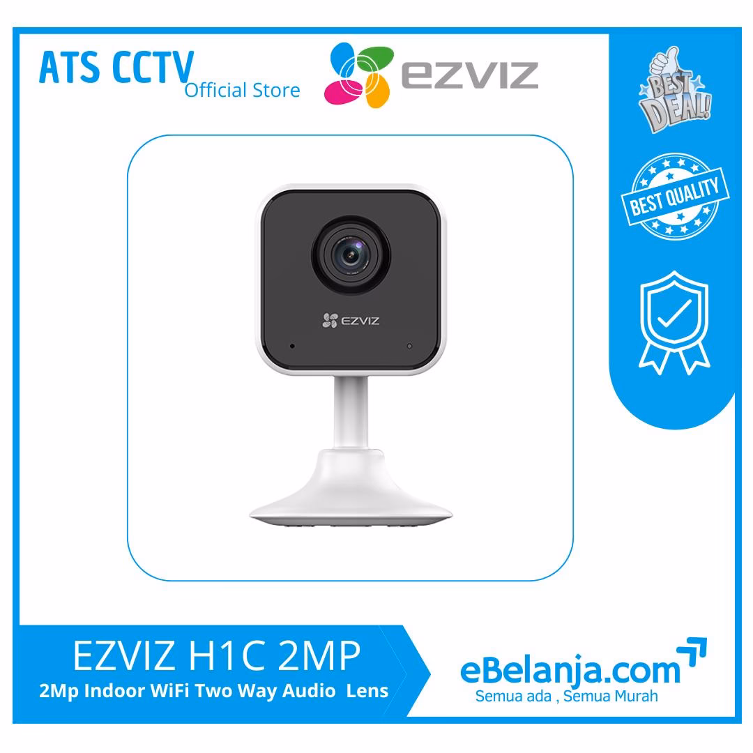 00bd4619d27b4c2cbeaf54ca9738c145.jpg EZVIZ Indoor CS-H1C CCTV Wireless 2MP Mini Kamera - Image 1