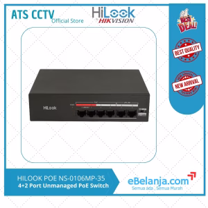 HiLook 6-Port with 4-Port PoE Max (35W) NS-0106MP-35