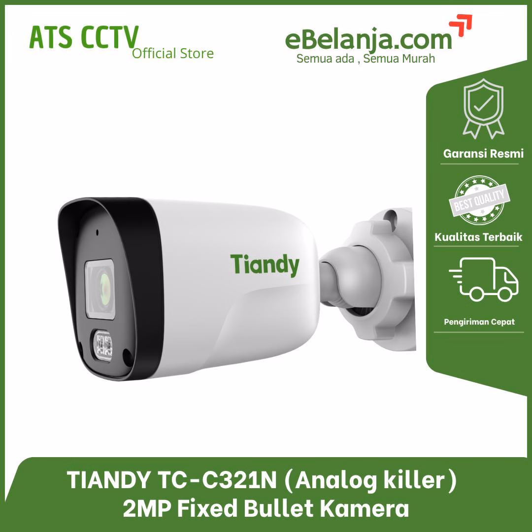 5878898d94704275aea6de606bd88b5b.jpg Tiandy CCTV Outdoor Analog Killer 2MP TC-C321N - Image 1