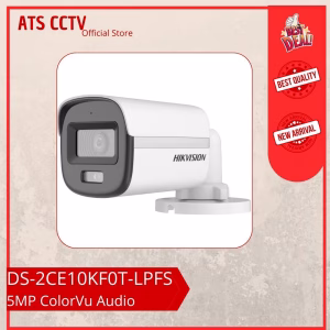Hikvision Analog Outdoor 5MP 3K ColorVu DS-2CE10KF0T-LPFS
