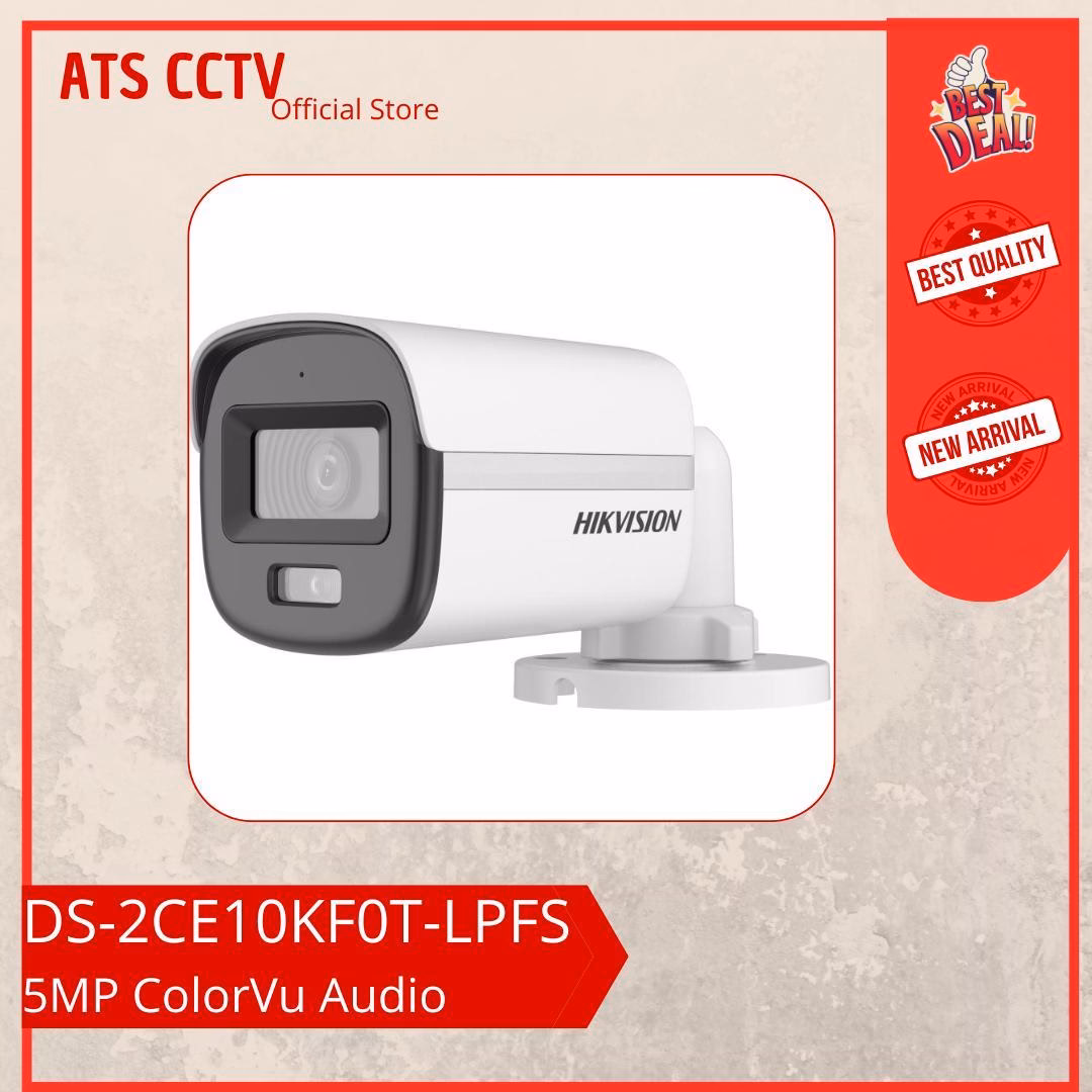 9f45090a78d54790844513ada6675e1c.jpg Hikvision Analog Outdoor 5MP 3K ColorVu DS-2CE10KF0T-LPFS - Image 1