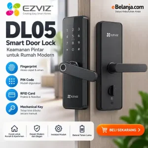 EZVIZ Smart Door Lock 4-in-1 Fingerprint RFID Password - CS-DL05