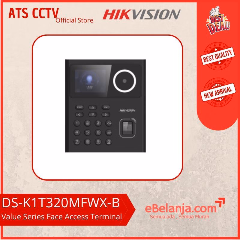 a545e5cbaa7a448cb9758a25014a0e59.jpg Hikvision Access Control and Time Attendance Terminal DS-K1T320MFWX-B - Image 1