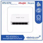 Ruijie Reyee 5 Port 10/100/1000Mbps Unmanaged Gigabit Ethernet Switch RG-ES05G-L