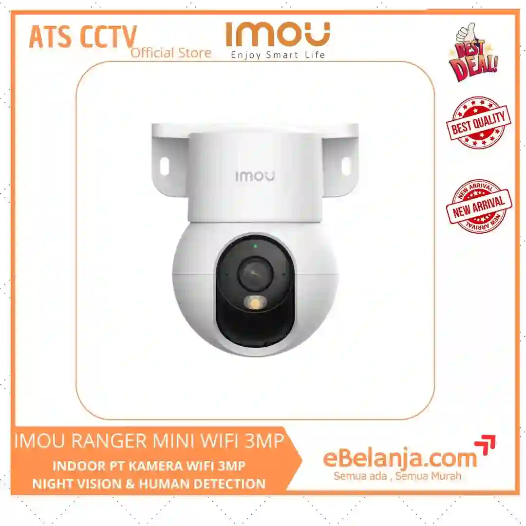 IMOU RANGER MINI WIFI 3MP IMOU Ranger Mini 3MP Indoor PTZ Camera IPC-K2MP-3H1WE - Image 1