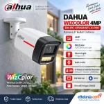 Dahua CCTV Outdoor IP 4MP WizColor DH-IPC-HFW2449TL-S-PRO