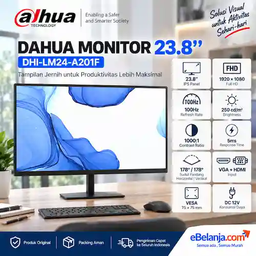 DHI-LM24-A201F Dahua MONITOR 24 Inch DHI-LM24-A201F - Image 1